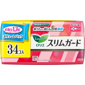 花王 ロリエ　スリムガード　ボリュームパック　特に多い昼用 34コ （医薬部外品）