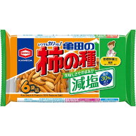 亀田製菓 減塩亀田の柿の種6袋 164g