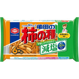 亀田製菓 減塩亀田の柿の種6袋 164g