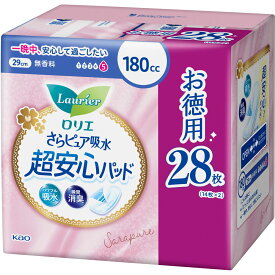 花王 ロリエ さらピュア吸水超安心パッド 180CCSJ 28枚