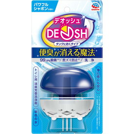 アース製薬 デオッシュ タンクにおくタイプ パワフルシャボンの香り トイレ洗浄剤 消臭剤 65ML＋容器