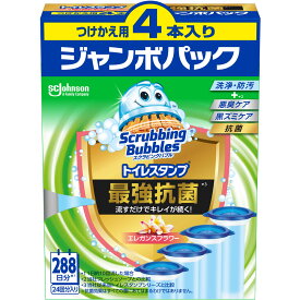 ジョンソン スクラビングバブル　トイレスタンプ最強抗菌エレガンスフラワー　替え 38g×4