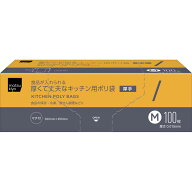 matsukiyo　食品が入れられる厚くて丈夫なキッチン用ポリ袋　M M100枚