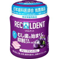 モンデリーズ・ジャパン リカルデント　グレープミントガムボトル 135．2g