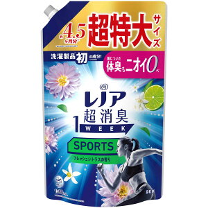 P&Gジャパン レノア超消臭1weekSPORTSフレッシュシトラスの香り用超特大サイズ 1380mL