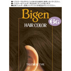 ホーユー ビゲン ヘアカラー 6G 自然な褐色　1剤40mlと2剤40ml 40ml×2 （医薬部外品）