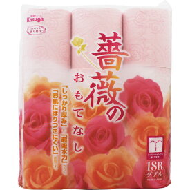 春日製紙工業 薔薇のおもてなし 18ロール ダブル 25m