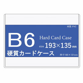硬質カードケース B6 100枚 【 硬質ケース ハードカードケース 硬質カードケース B6ケース 2L 硬質ケース 】