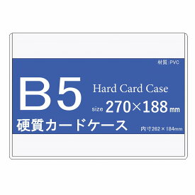 硬質カードケース B5 20枚 【 硬質ケース ハードカードケース 硬質カードケース B5ケース 】