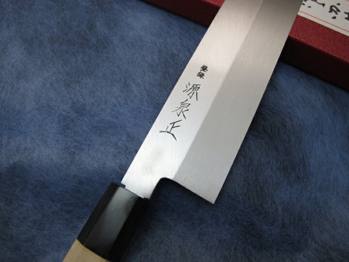 楽天市場】源泉正 [IZUMIMASA]白鋼本焼 鎌形薄刃包丁 225mm : 堺高級 