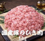 豚ひき肉　豚挽肉　豚肉　冷凍　1kg (送料別)