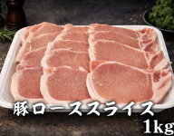 豚肉　ロース　スライス　生姜焼き、焼肉用　3.5mm厚　アメリカ産　冷凍品　1kg (送料別)