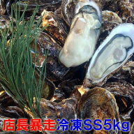 冷凍SSサイズ5kg（約100粒）牡蠣 殻付き 牡蠣 5キロ 送料無料！ 宮城県産 殻付き牡蠣 殻付き 殻付 カキ …