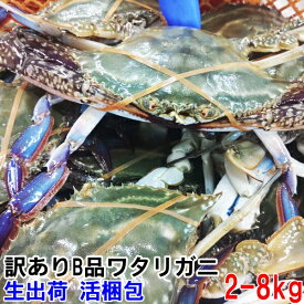 【20％OFFクーポン有】発泡梱包 訳あり生ワタリガニ 2kg〜8kg 訳アリ 渡り蟹 ガザミ 蟹出汁ラーメン屋さんも使ってる 梭子蟹 送料無料 活到着補償販売ではございません がざみ 蟹通販 宮城県産 梭子蟹 花蟹 三点蟹 꽃게 cua biển xanh 간장게장 カンジャンケジャン