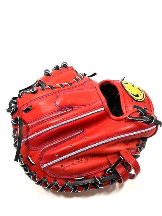 楽天市場】〜要〜Kaname 硬式 キャッチャーミット レッドオレンジ 限定 