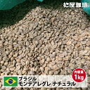 コーヒー 生豆 珈琲 豆 未焙煎 1kg　ブラジル モンテアレグレ ナチュラル BSCA認証 GP　(Brazil Monte Alegre Natural BSCA GP)
