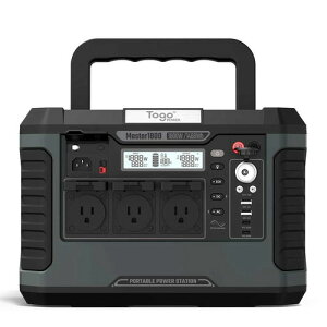 �R���s���[�P�[�X�E�W���p�� TPS1800 �|�[�^�u���d���iUPS�@�\�t���j Togopower 1800W �O���[