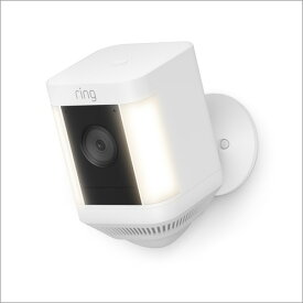 アマゾン B09J6FWP3Z Ring Spotlight Cam Plus, Battery (リング スポットライトカム プラス バッテリーモデル) ホワイト Amazon