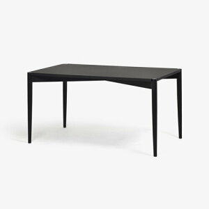 大塚家具 秋田木工 ダイニングテーブル「リュッケ」ブナ材 WLBK(ウッドライクブラック)色 幅135cm