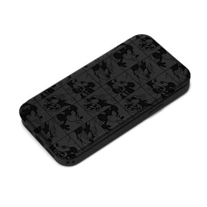 PGA PG-D23CGF01MKY iPhone15Plus �K���X�t���b�v�P�[�X Premium Style �~�b�L�[�}�E�X PGD23CGF01MKY