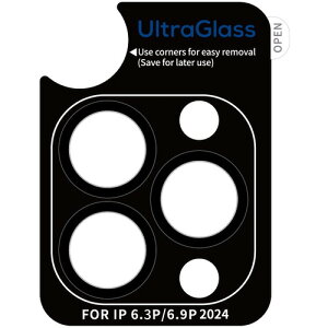 Torras X00FX2044 UltraGlass Camera Lens Protection for iPhone16 Pro�^iPhone16 Pro Max �i3��p �����Y�t�B�����j Black