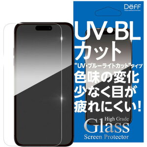 fB[t iPhone 16 High Grade Glass Screen Protector UVJbg+BLJbg DG-IP24MU2F