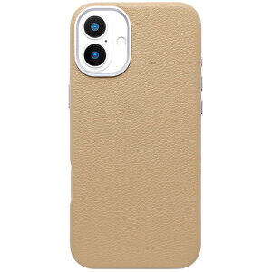 ���j�P�[�X Mag Plain Case for iPhone 16 Plus (beige) UNI-CSIP24L-2MPBE