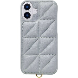 ���j�P�[�X Triangle Puffy Case for iPhone 16 Plus (pale blue) UNI-CSIP24L-2TPPB