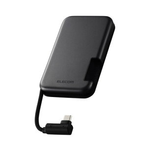 【マラソン期間最大10倍ショップポイント優待10/27 9:59まで】エレコム ESD-EPB0250GBK 外付けSSD 250GB 収納式 マグネット付 PC・スマホ対応 ブラック