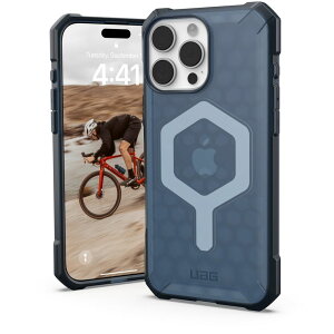 �v�����X�g�� iPhone 16 Pro Max�p MAGSAFE�Ή� ESSENTIAL ARMOR �N���E�h�u���[ UAG-RIPH24LA-EMS-CB