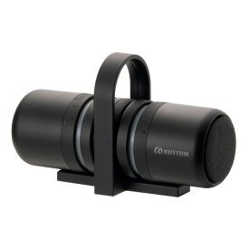 リズム 9YYA30RH02 防水ポータブルスピーカー Bluetooth対応 ブラック