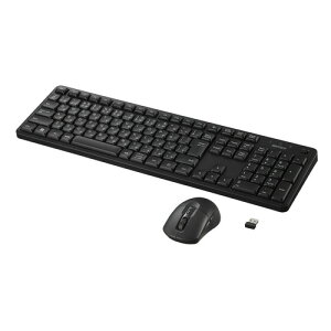 BUFFALO BSKBW340SBK ����2.4GHz�É��t���L�[�{�[�h�}�E�X�Z�b�g Windows PC Chromebook�Ή� �u���b�N