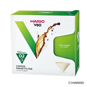 HARIO �n���I V60�p�y�[�p�[�t�B���^�[M 100�������� 02�� 1-4�t�p �u���E�� VCF-02-100MK-24