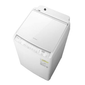日立 洗濯乾燥機 洗濯:8.0kg 乾燥:4.5kg 幅61cm ナイアガラビート洗浄 AIお洗濯 洗濯槽自動おそうじ BW-DV80M W ホワイト系