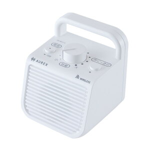 東芝 AX-WST10(W) テレビ用スピーカー AUREX 声くっきり機能搭載 ハンドル付 ホワイト