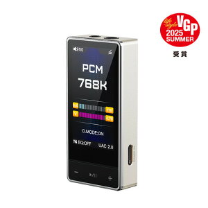 FIIO FIO-QX13-G USB DAC���� �|�[�^�u���w�b�h�z���A���v �`�^�j�E���S�[���h