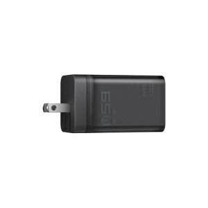 Antigravity ADT-65BDC-P 65W GaN �}���[�d�� �f���A��USB-C�|�[�g���� �u���b�N
