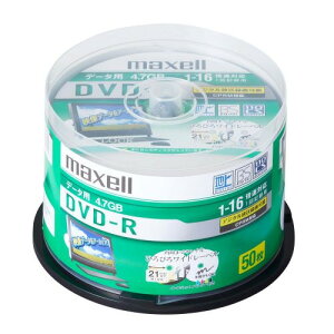 �}�N�Z�� DRD47WPD.50SP �f�[�^�p16�{���Ή�DVD-R 4.7GB 50���p�b�N