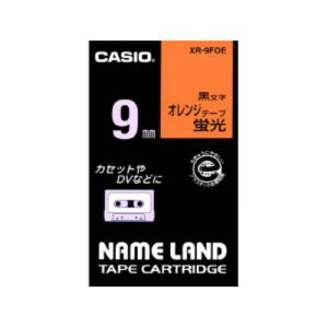 �J�V�I(CASIO) XR-9FOE �l�[�������h �u���e�[�v 9mm�� �I�����W�n ������