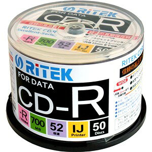 RiTEK CD-R700EXWP.50RTC �f�[�^�pCD-R 50��