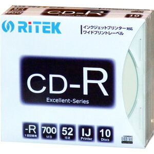 RiDATA CD-R700EXWP.10RT SC N �f�[�^�pCD-R 5mm�X�����P�[�X10����