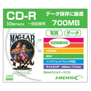 HIDISC HDCR80GP10SC �f�[�^�pCD-R �X�����P�[�X����10���p�b�N