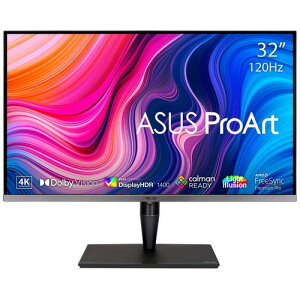 �y4K�zASUS PA32UCG ���j�^�[�E�f�B�X�v���C ProArt Display �u���b�N