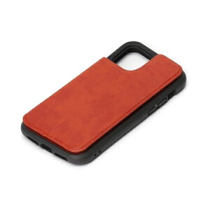 PGA PG-20FPU04BR iPhone12 mini�p �^�t�o�b�N�t���b�v�P�[�X Premium Style �u���E��