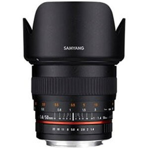SAMYANG ���������Y 50mm F1.4 AS UMC �t���T�C�Y�Ή��y�j�R��F�}�E���g�z
