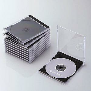 �P�[�X �G���R�� CD DVD CCD-JSCN10BK Blu-ray�^DVD�^CD�P�[�X �W���^PS�^1�����[�^10�p�b�N �u���b�N