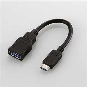 �G���R�� USB3-AFCM01BK Type-C�ϊ��P�[�u�� �u���b�N