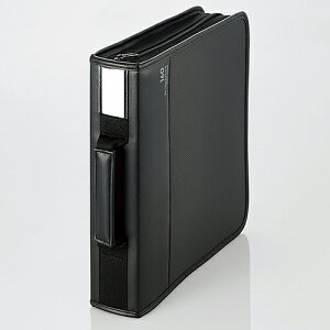 �P�[�X �G���R�� CD DVD CCD-SSB160BK Blu-ray�^DVD�^CD�Ή� �t�@�X�i�[�P�[�X 160�����[ �u���b�N