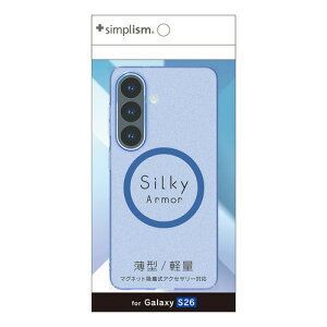 �g���j�e�B TR-GA26S-SA-CLBL Galaxy S26 [Silky Armor] �}�O�l�b�g�V���L�[�^�b�`�P�[�X �}�b�g�N���A�u���[