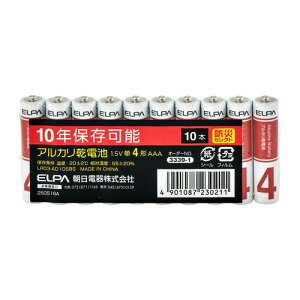 ELPA LR03-AD10SBS �A���J���d�r �P4 �h�Д��~ 10�N�ۑ��\ 10�{